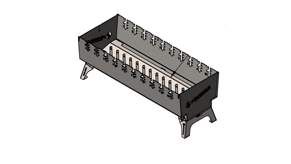 10er Swiss Spiessligrill Tischgrill